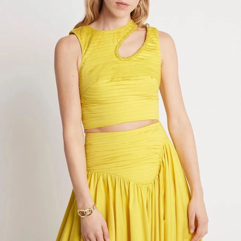Aje Yellow Skirt Set - Picture 3 of 9